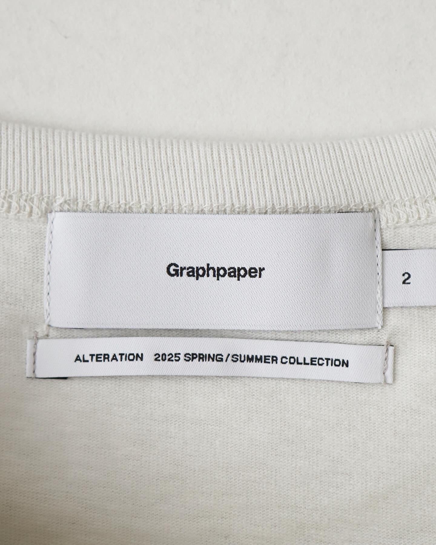 RECYCLED COTTON JERSEY L/S TEE