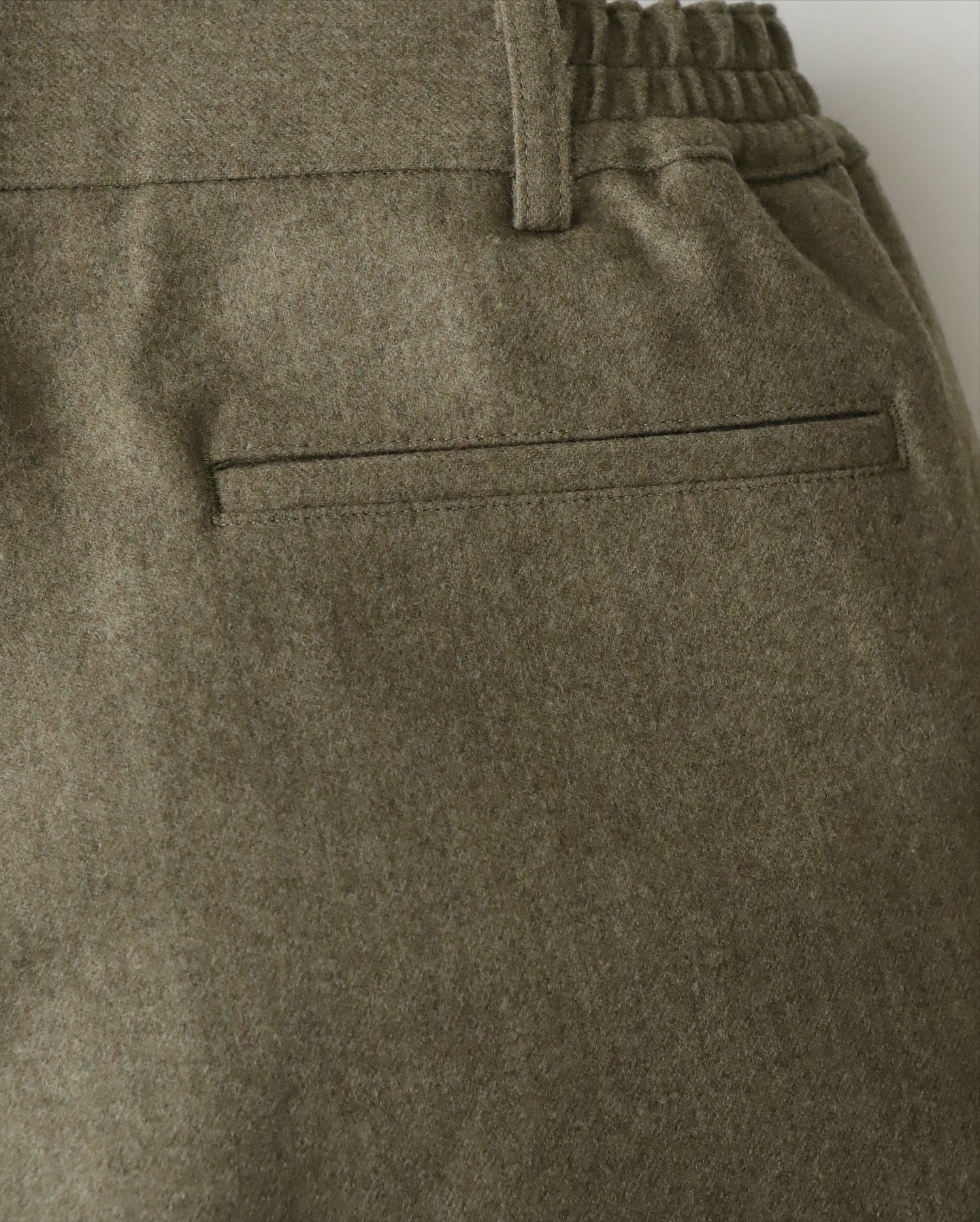 WOOL FLANNEL EASY PANTS