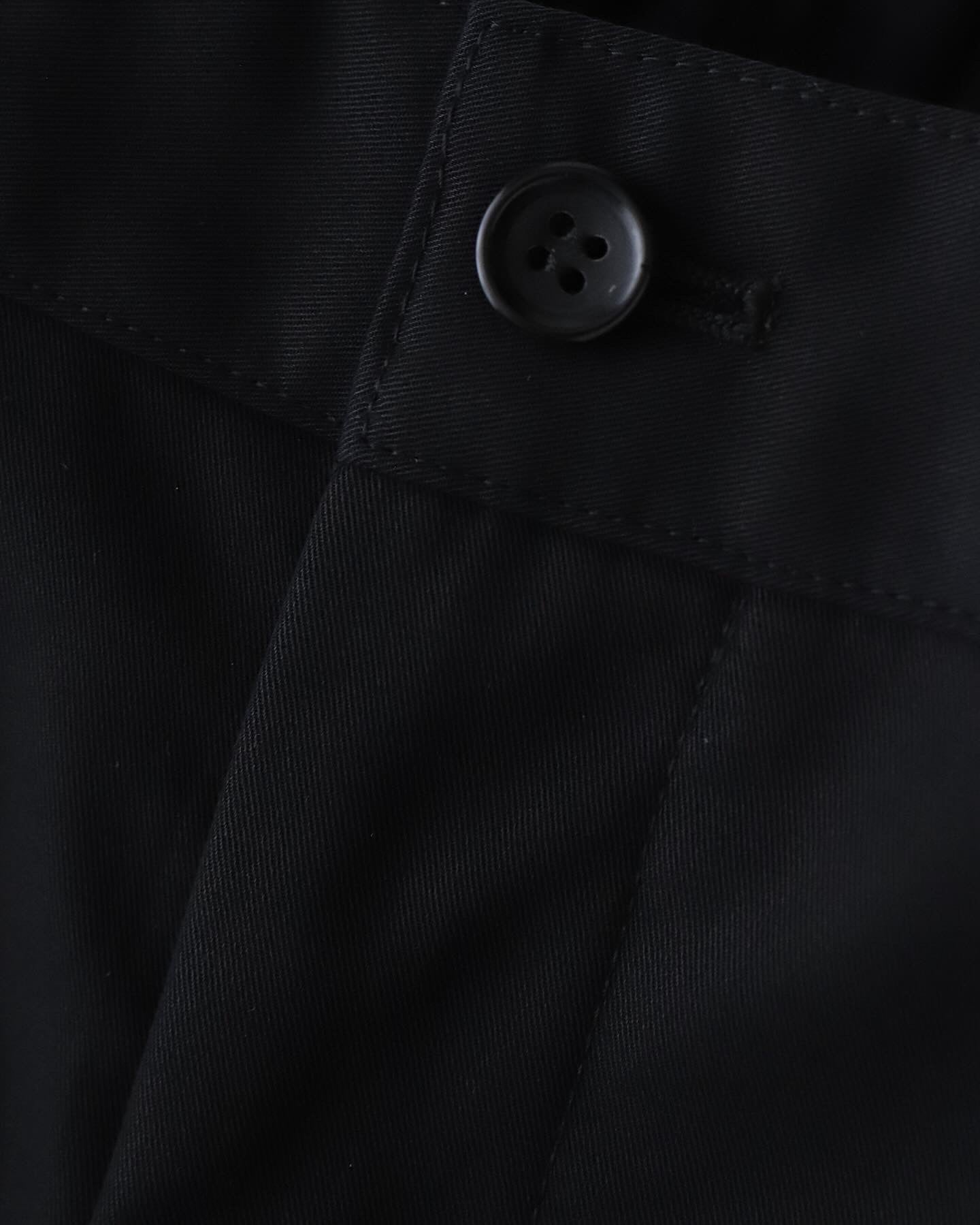 WOOLY COTTON TWILL WIDE TAPERED SLACKS