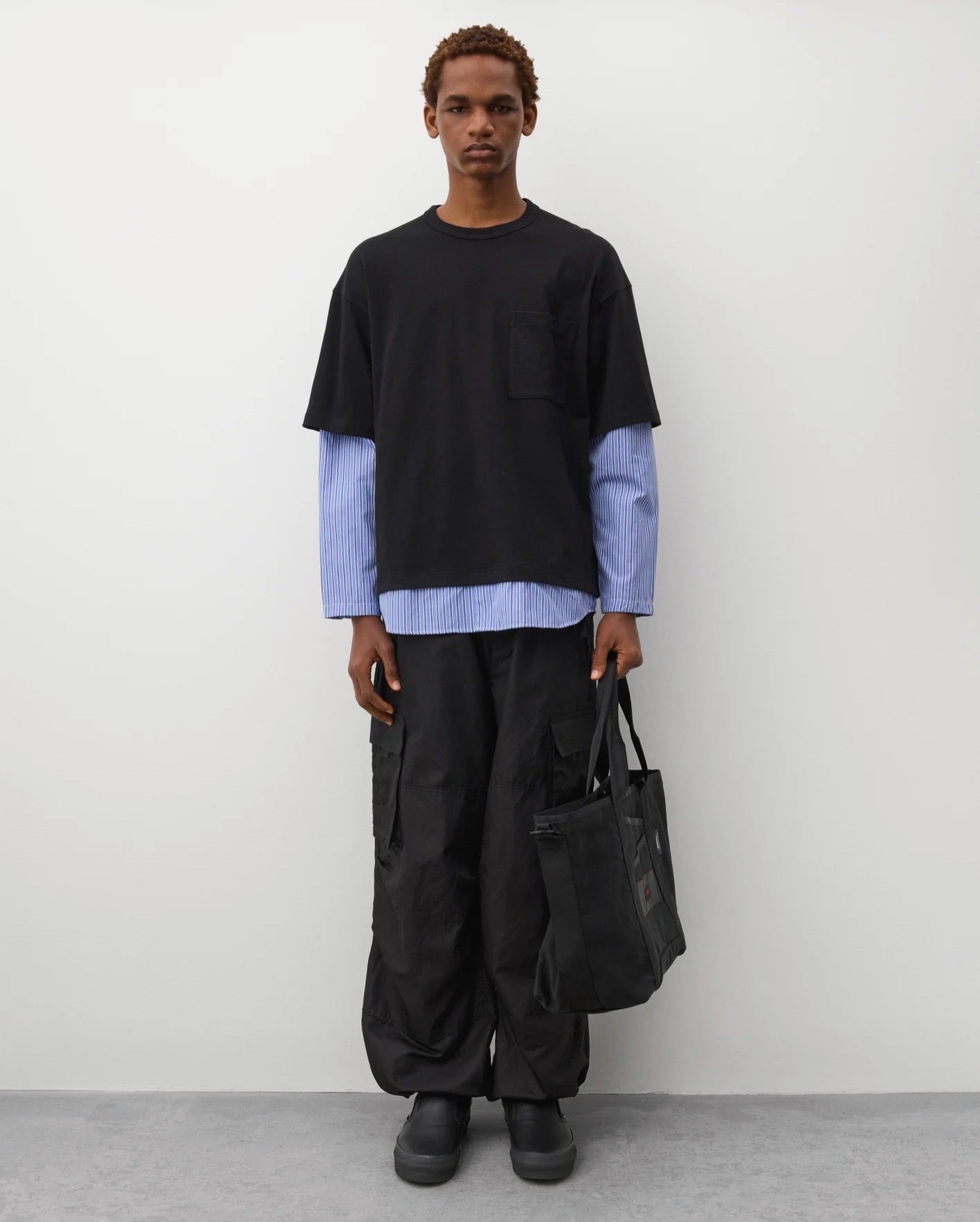 COMME des GARCONS HOMME BRIEFING TOTE BAG｜CANVAS BIO-STONE