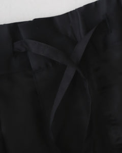 SILICON POPLIN TWO TUCK EASY PANTS