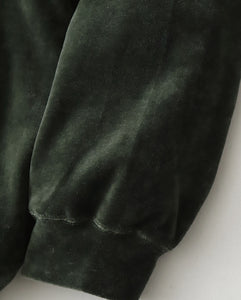 COMPACT VELOUR MOCK NECK