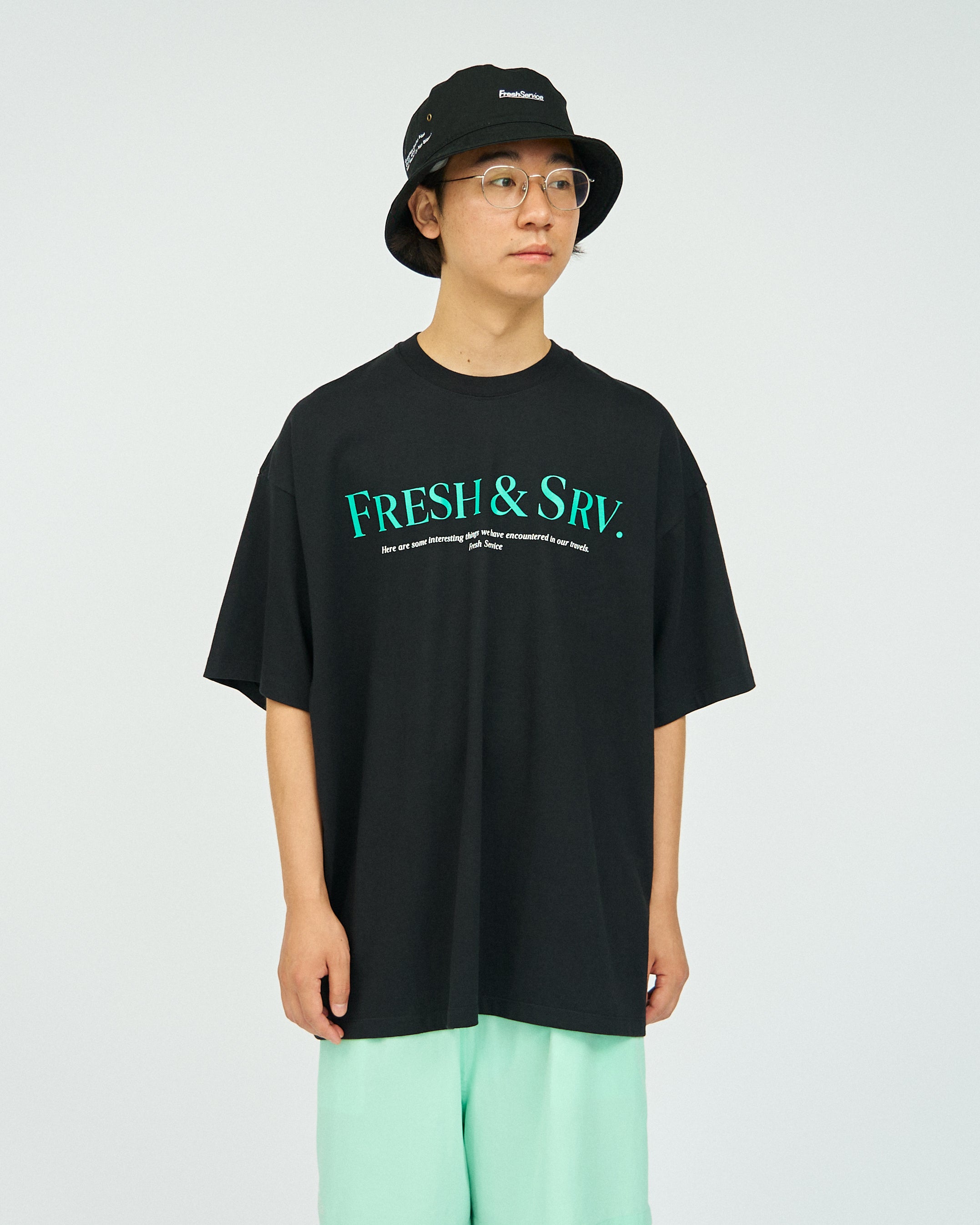 CORPORATE PRINTED S/S TEE ”FRESH＆SRV.”