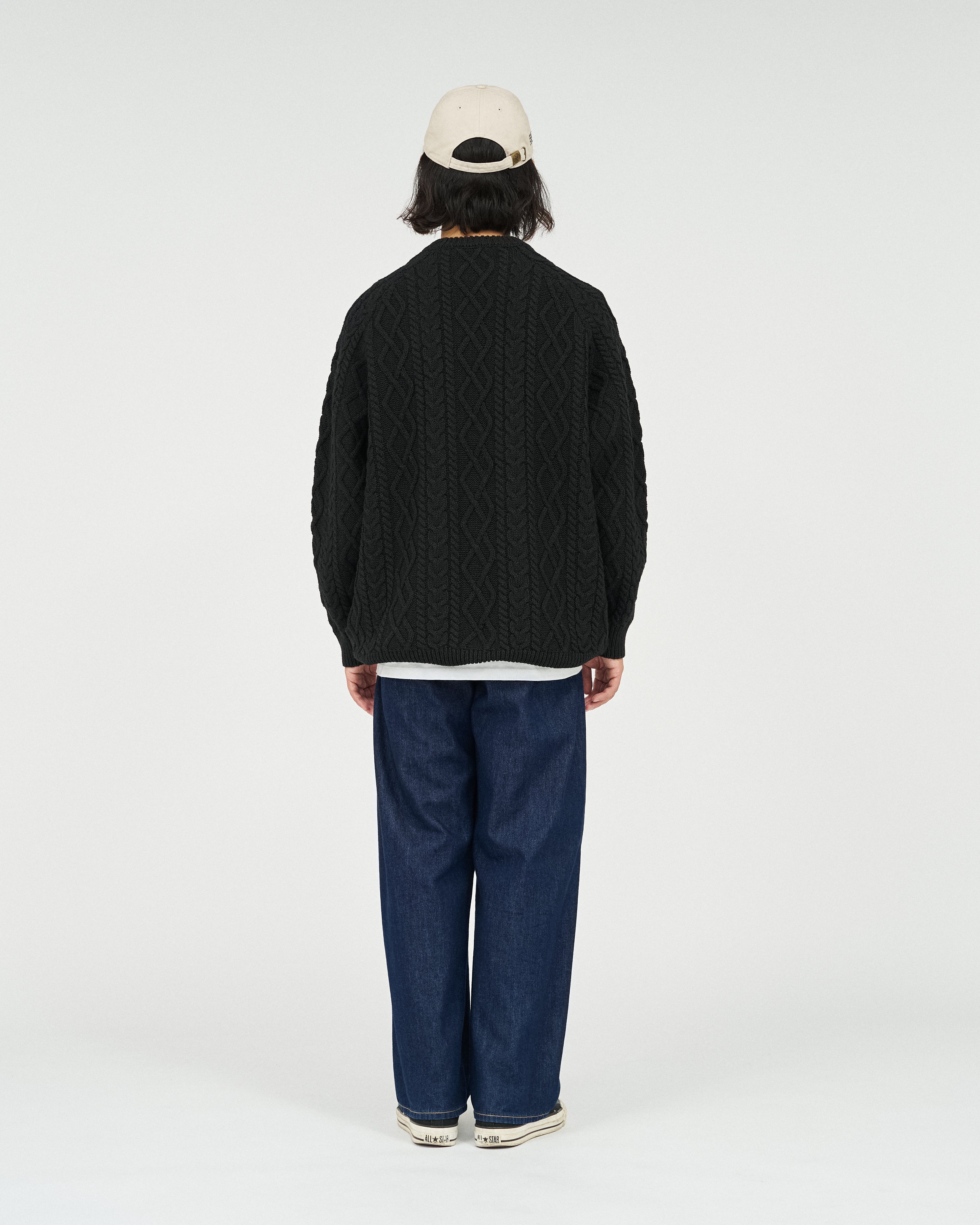 SHETLAND WOOL x SOLOTEX® TECH FISHERMAN SWEATER