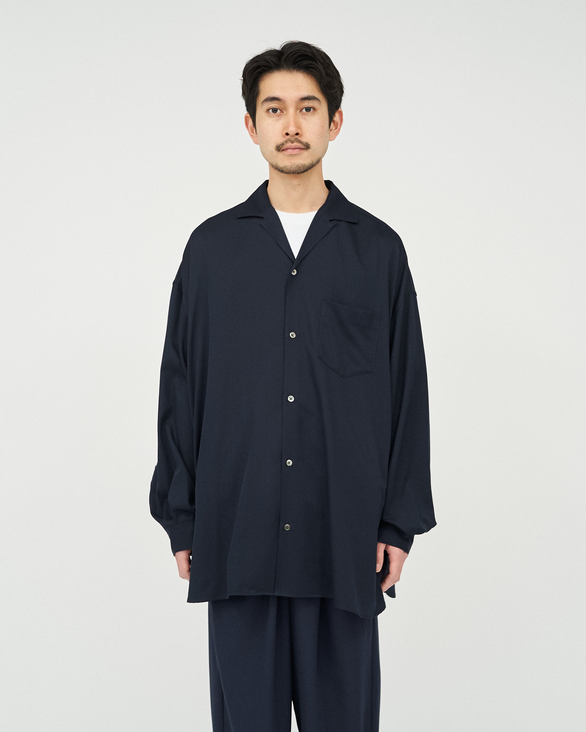 COOLFIBER OPEN COLLAR L/S SHIRT