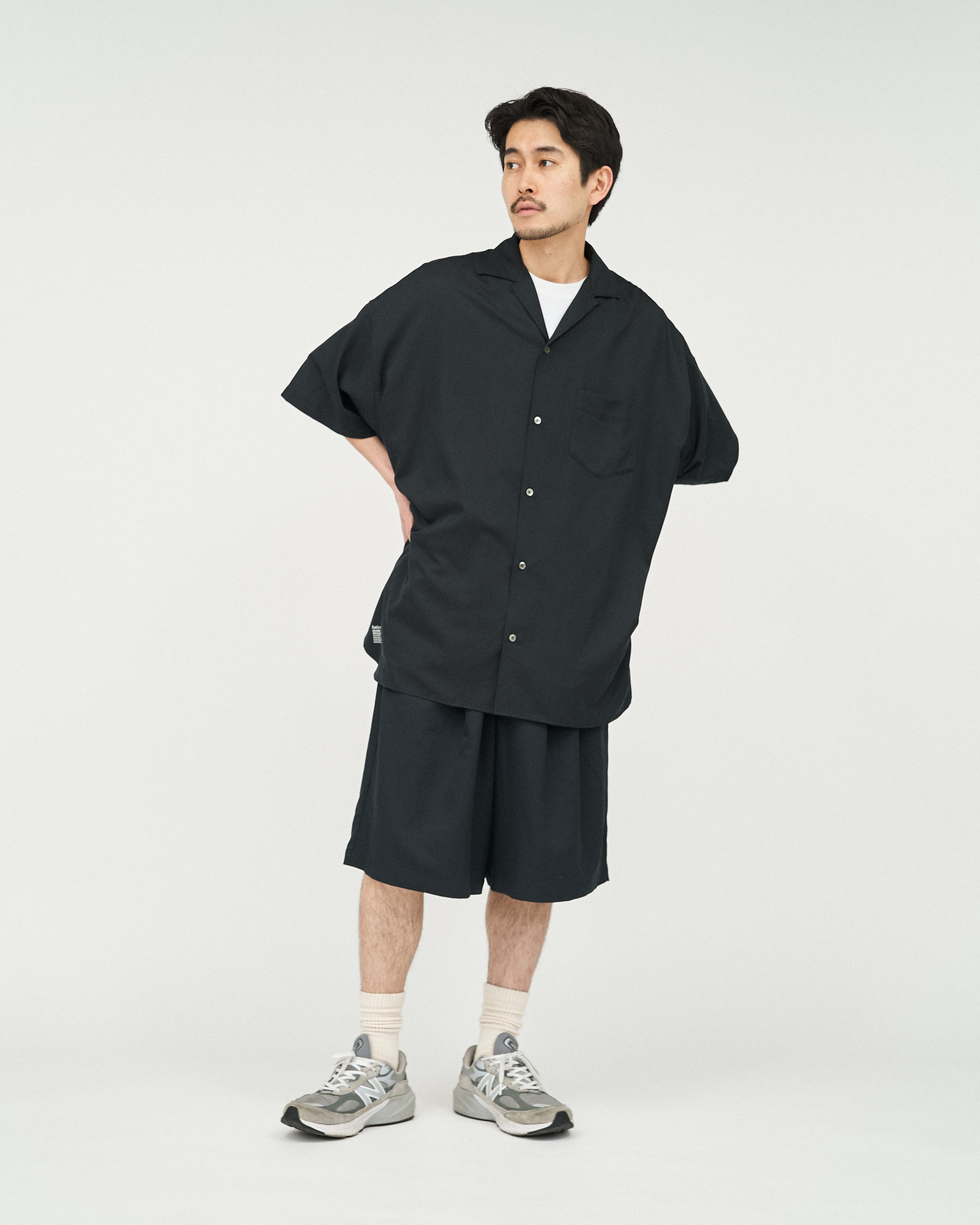 COOLFIBER OPEN COLLAR S/S SHIRT