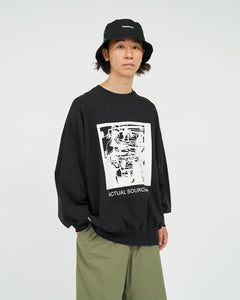 AS×FS LIGHT OZ CREW NECK SWEAT  “LITHOGRAPH”