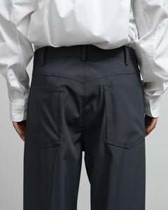 SEMI DULL OXFORD TROUSERS