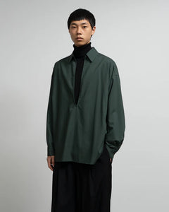 TECHNO WOOL TROPICAL SKIPPER SHIRT