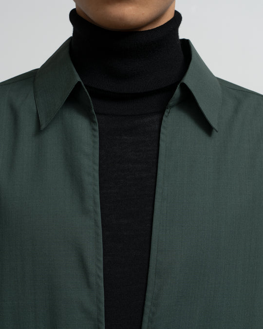 TECHNO WOOL TROPICAL SKIPPER SHIRT