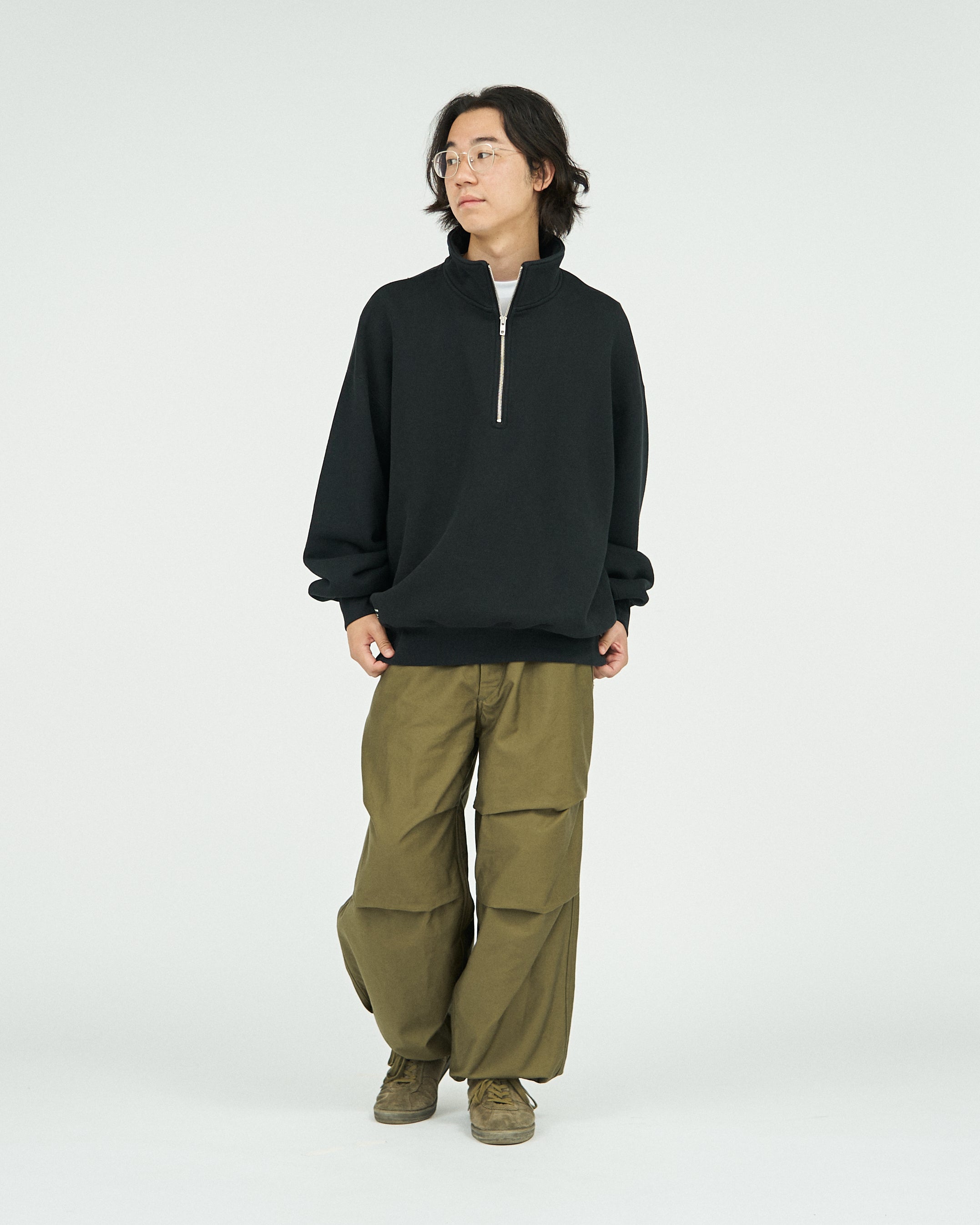 HEAVY OZ HALF ZIP PULLOVER