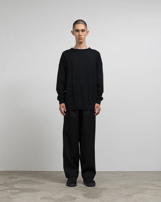 HIGH GAUGE L/S OVERSIZED CREW NECK KNIT