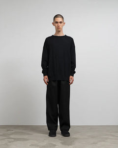 HIGH GAUGE L/S OVERSIZED CREW NECK KNIT