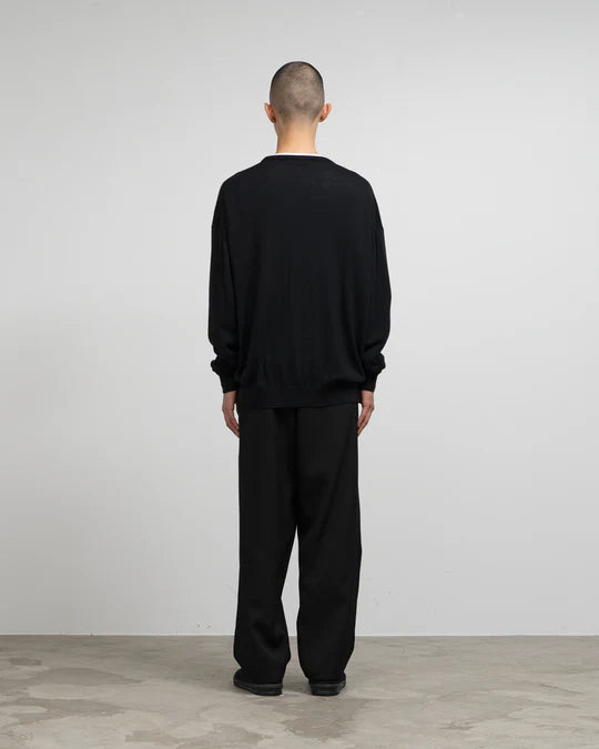 HIGH GAUGE L/S OVERSIZED CREW NECK KNIT