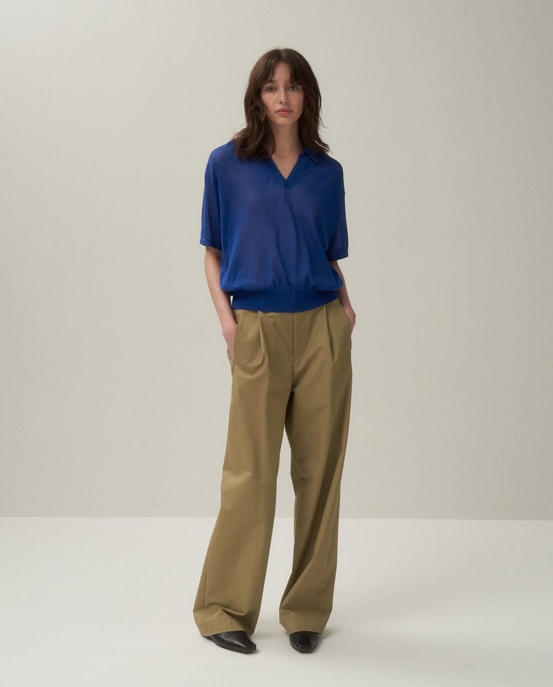 ORGANIC COTTON TWILL EASY PANTS（WOMEN）