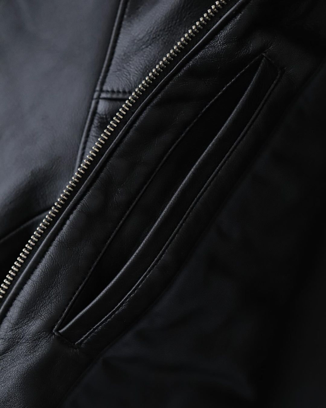 LEATHER SINGLE RIDERS JACKET