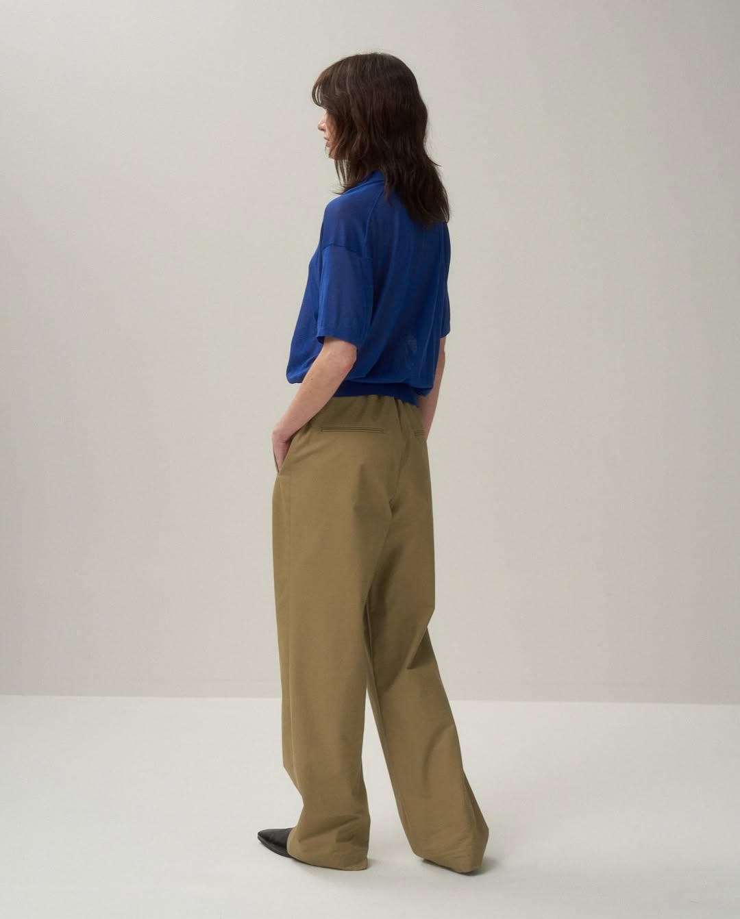 ORGANIC COTTON TWILL EASY PANTS（WOMEN）