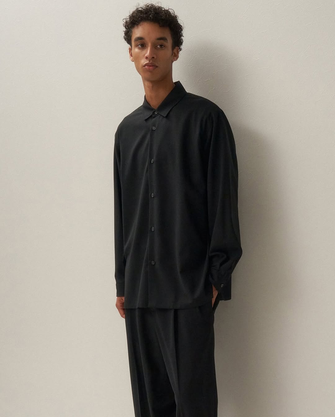TWIST WOOL TROPICAL OVERSIZED SHIRTS