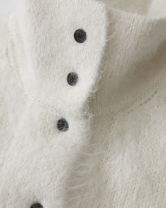 ALPACA FUR STAND COLLAR CARDIGAN（WOMEN）