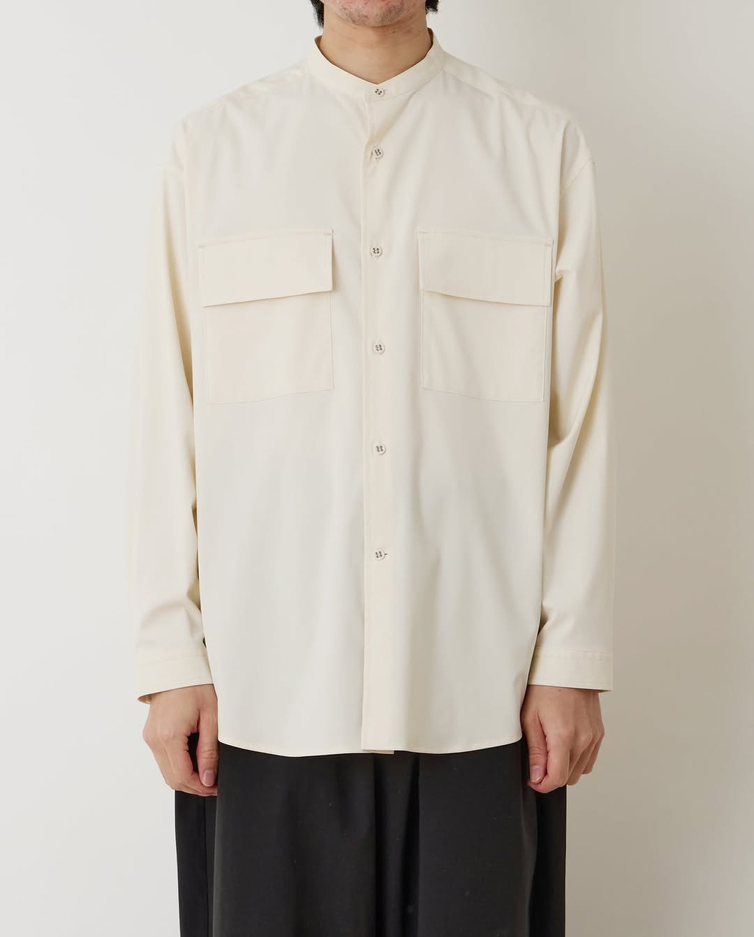 BAND COLLAR SHIRT