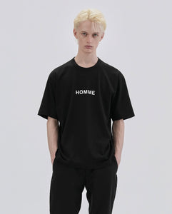 "HOMME"PRINT T-SHIRT