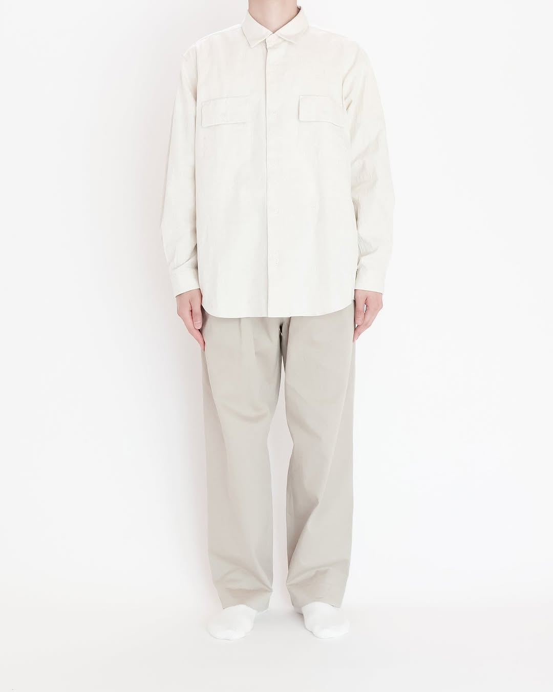 BUTTON SHIRT FLAP POCKET