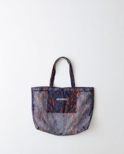 WACKO MARIA トートバッグ WACKO MARIA + Speak Easy ロゴ レオパード柄 メッシュトート