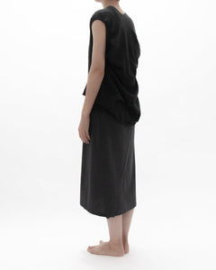 RECYCLE COTTON KNIT V-CUT TOPS（WOMEN）