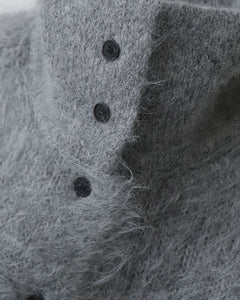 ALPACA FUR STAND COLLAR CARDIGAN（WOMEN）