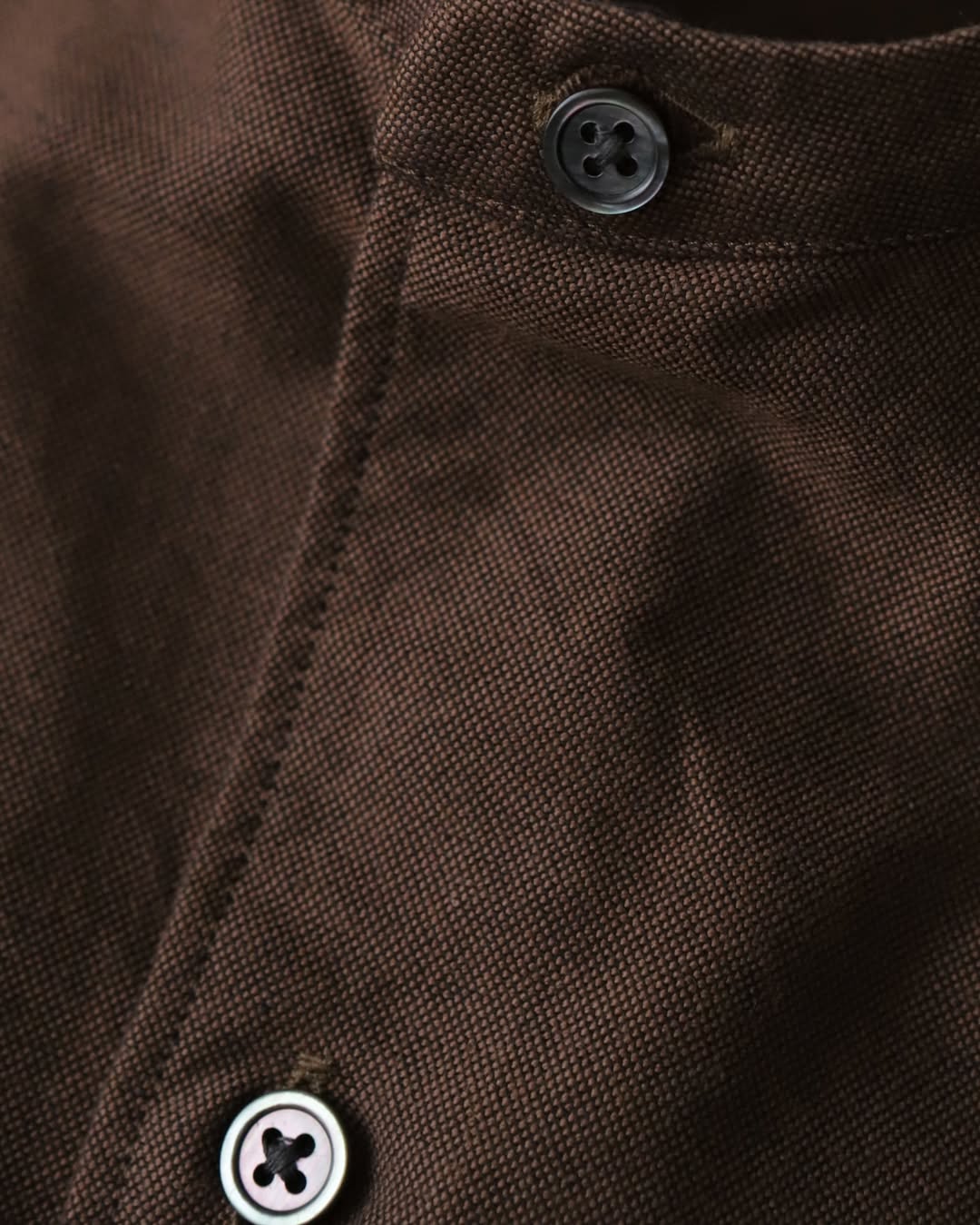 OXFORD OVERSIZED BAND COLLAR SHIRT