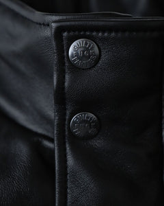 LEATHER PUFFER JACKET