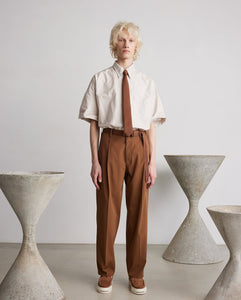SEMI DULL OXFORD TROUSERS
