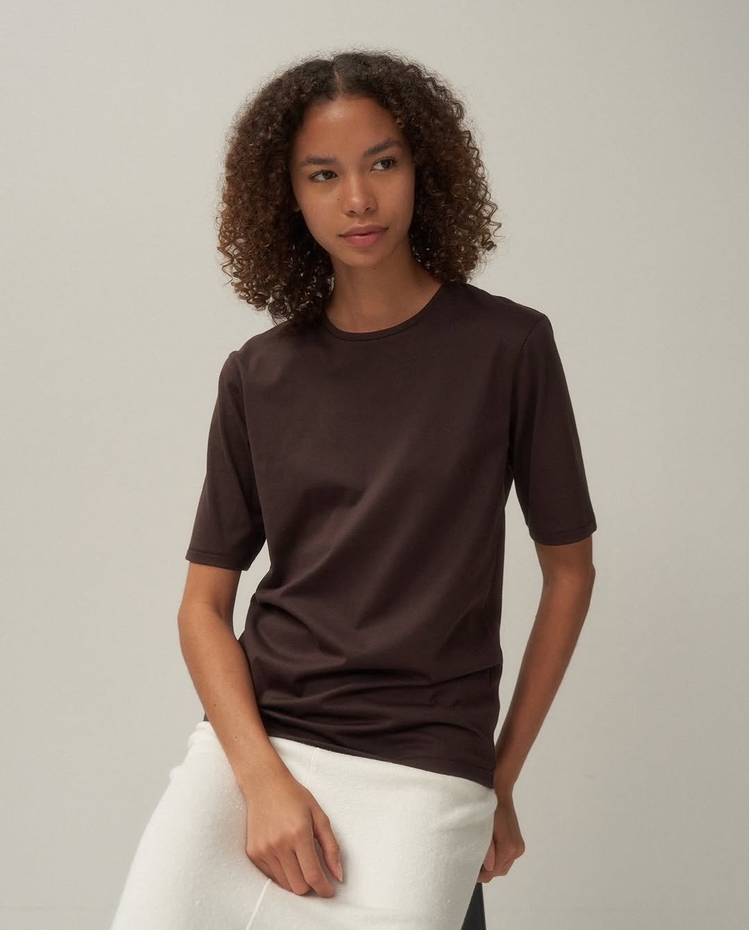 SUVIN 60/2 PERFECT S/S T-SHIRT（WOMEN）