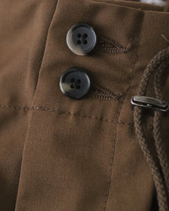 CIRCULAR PANTS BROWN TWILL