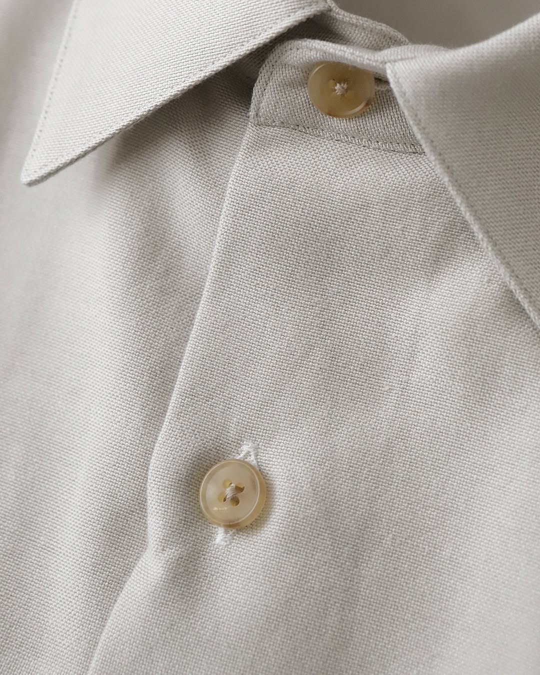 SILK COTTON OXFORD REGULAR COLLAR SHIRT
