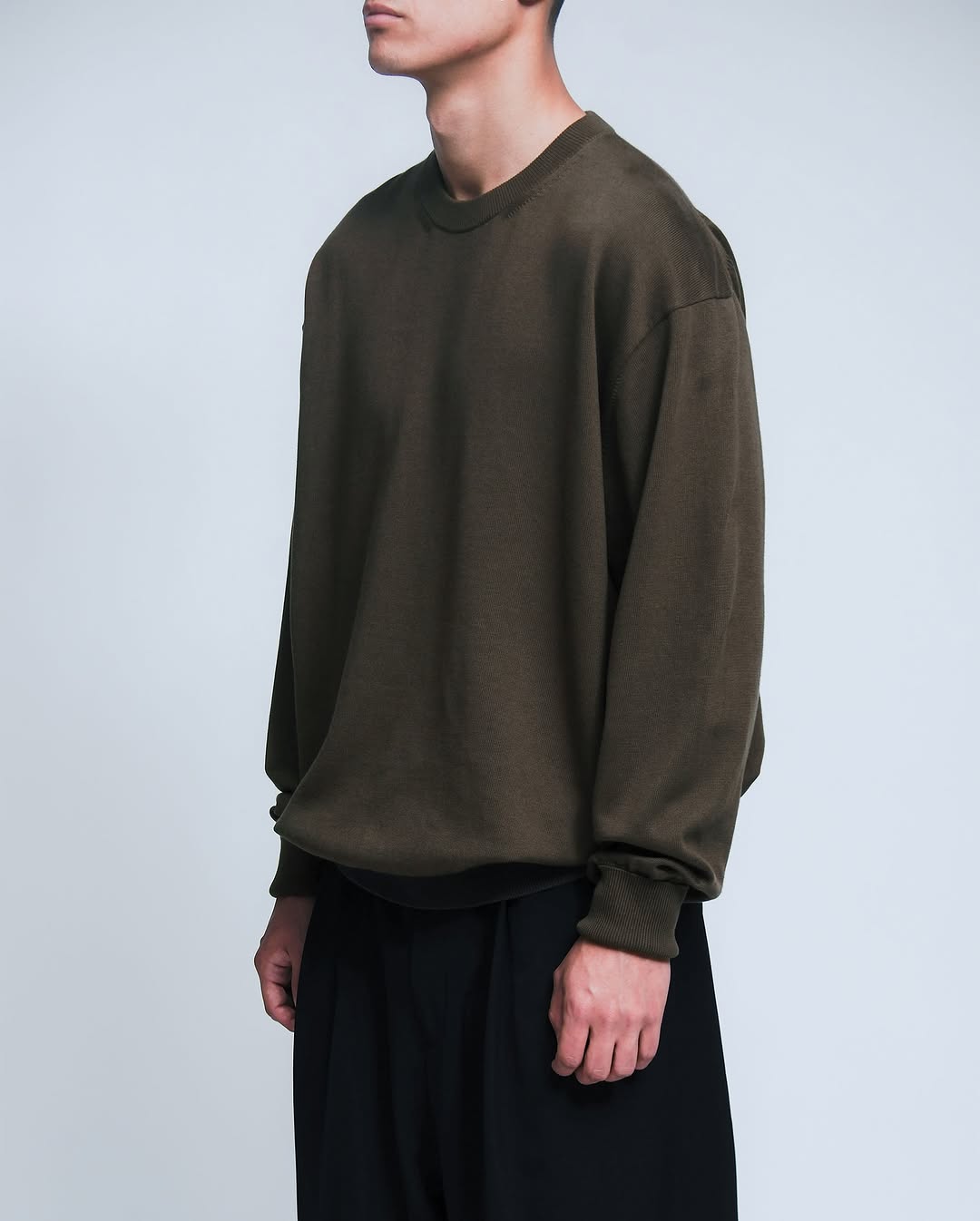 COTTON KNIT L/S  T-SHIRT