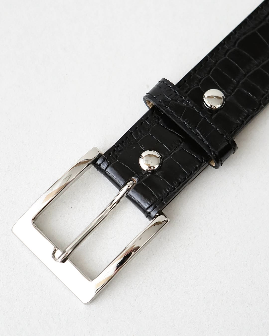 LEATHER BELT｜CROCODILE