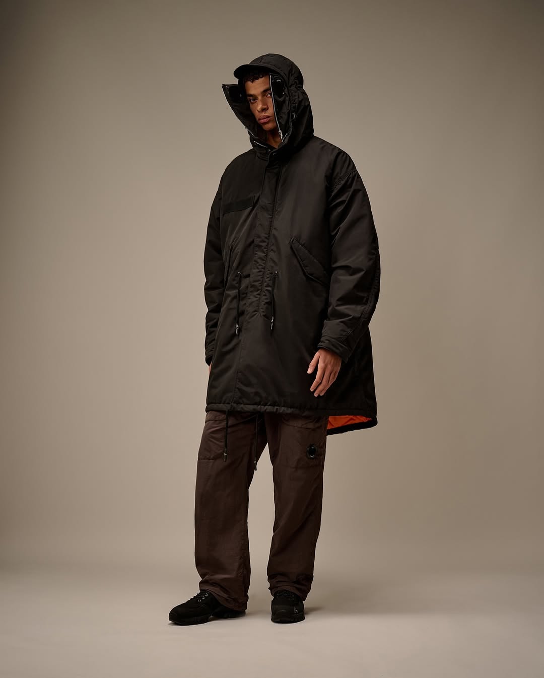 C.P. COMPANY 3LAYER NYLON FISHTAIL PARKA