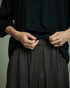 WOOL TROPICAL HAREM PANTS