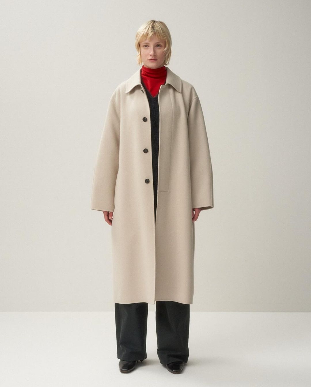 SUPER 120S DOUBLE MELTON BALMACAAN COAT（WOMEN）