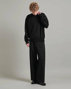 DAMAGED CREW NECK KNIT