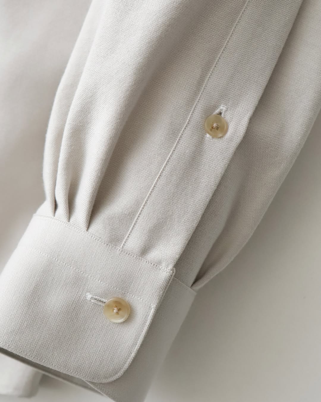 SILK COTTON OXFORD REGULAR COLLAR SHIRT