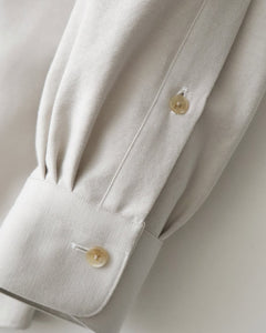 SILK COTTON OXFORD REGULAR COLLAR SHIRT