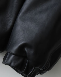 LEATHER PUFFER JACKET