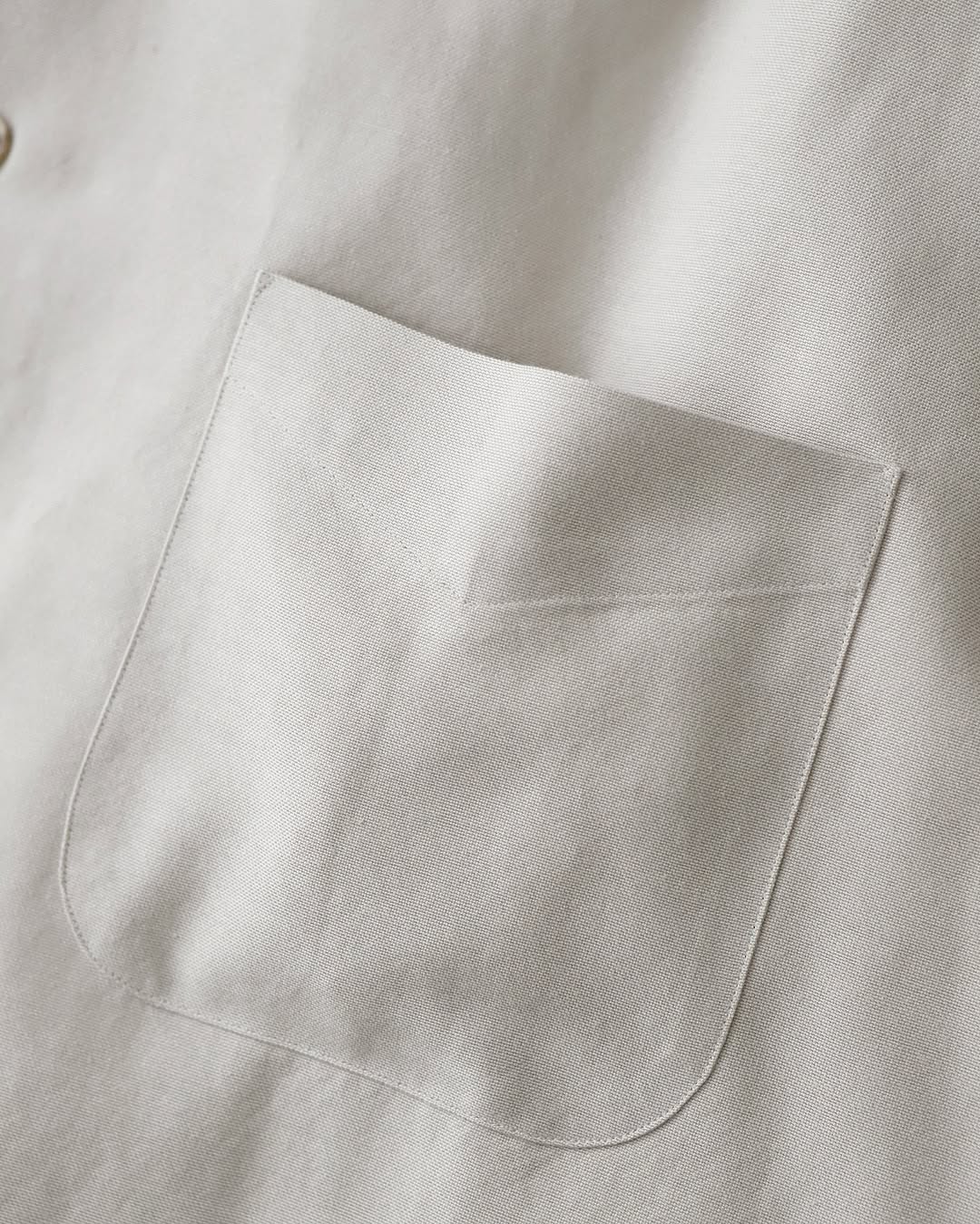 SILK COTTON OXFORD REGULAR COLLAR SHIRT