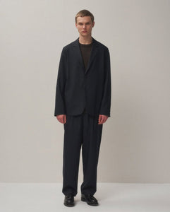 WOOL TROPICAL LOOSE FIT PANTS