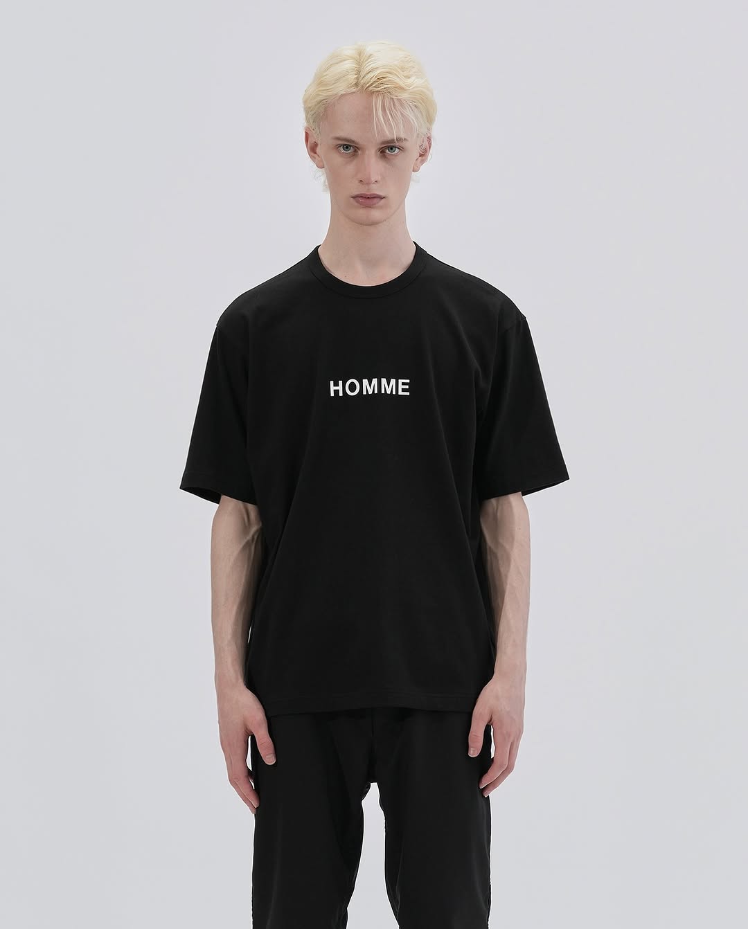 "HOMME"PRINT T-SHIRT