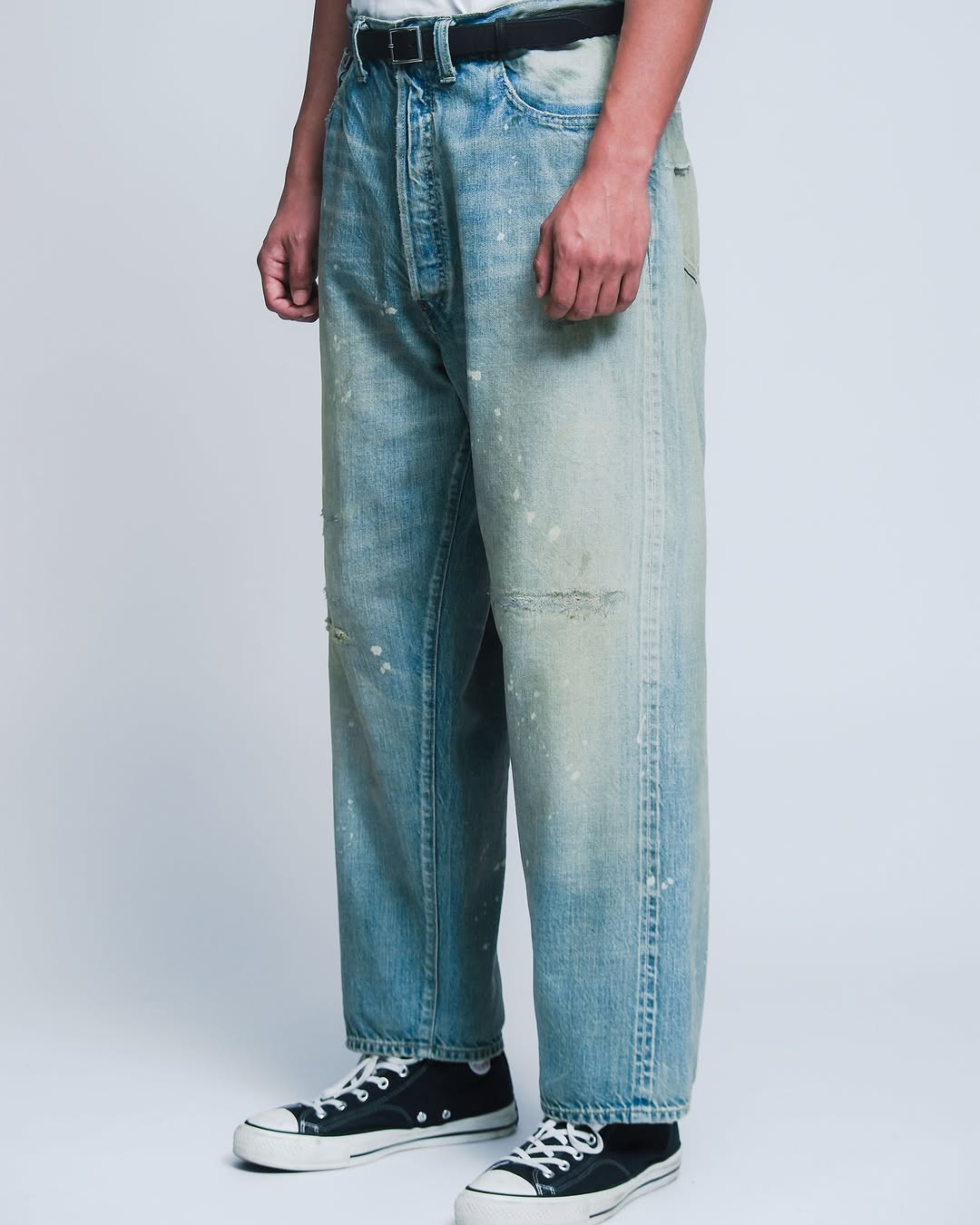 NO.37 WASHED WIDE DENIM PANTS