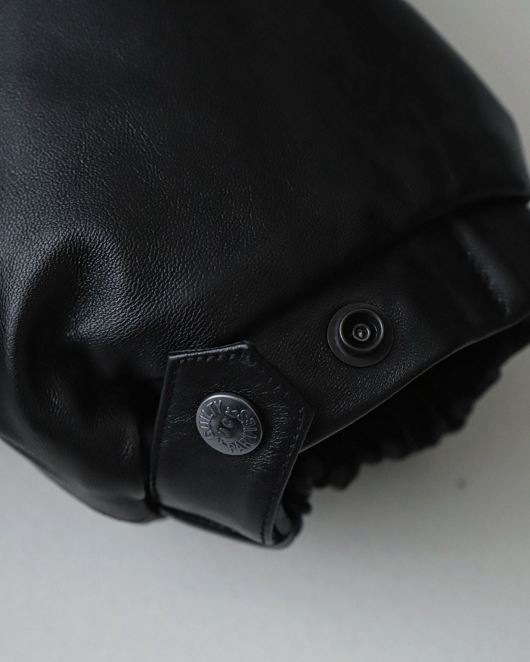 LEATHER PUFFER JACKET