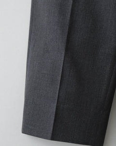 UNLIKELY BACK STRAP PLAIN FRONT TROUSERS WOOL SERGE